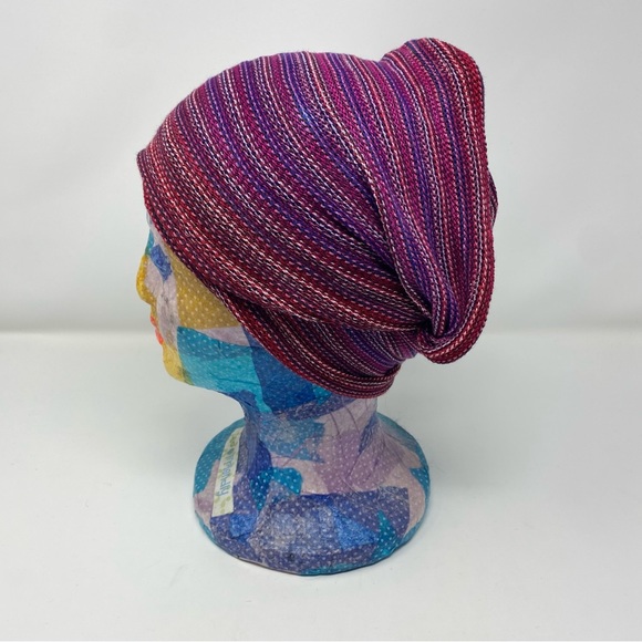 Maroon and Purple Head Wrap / Infinity Scarf - Picture 8 of 14
